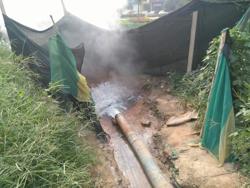 地熱井抽水現(xiàn)場